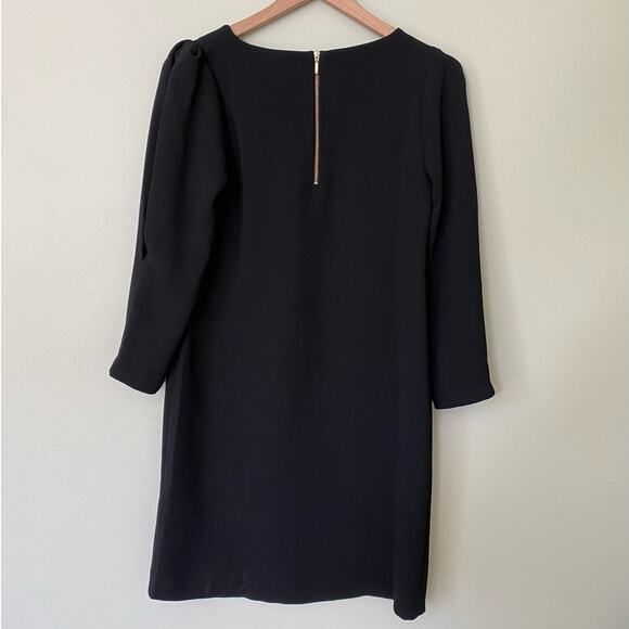 ⭐️New Nicole Miller Black Dress Size 0 Cocktail Long Sleeve - Picture 4 of 8